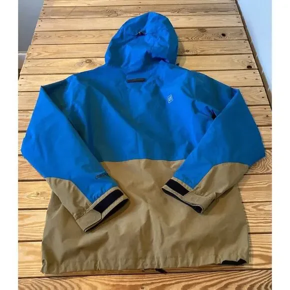 Armada Hooded Gore Tex Ski Snowboard Jacket Size Medium Men’s Blue Full Zip